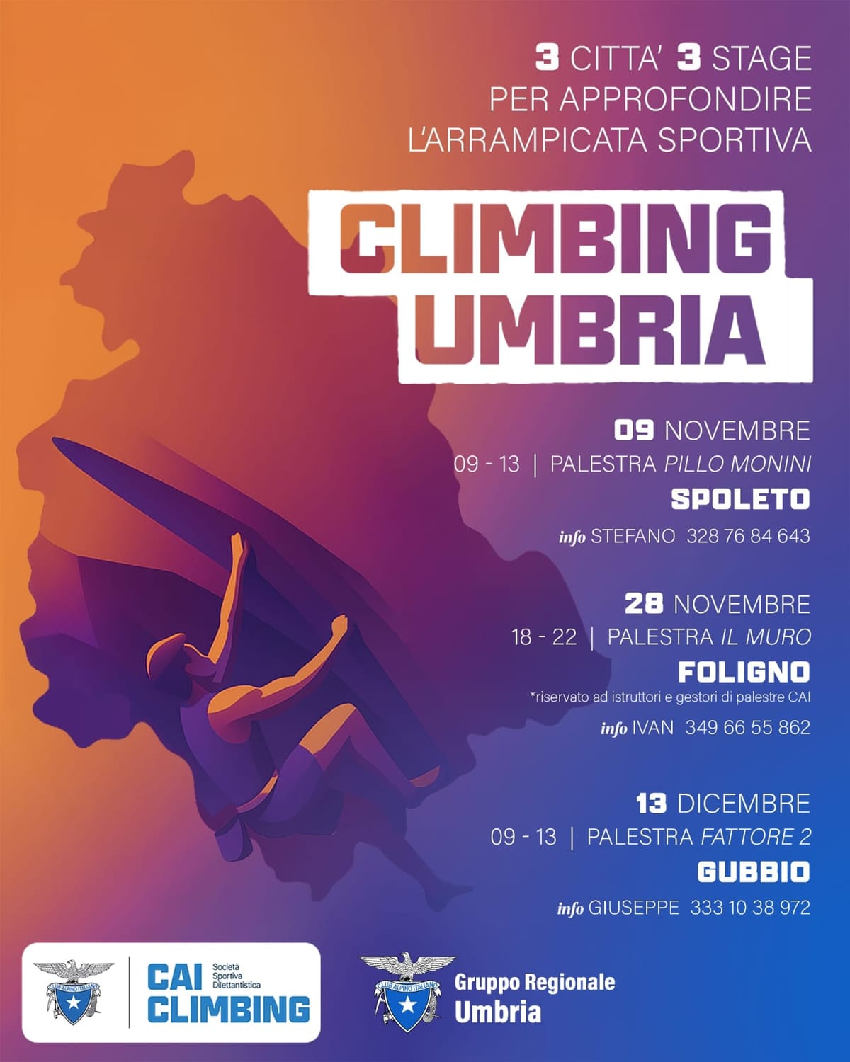 Tre Stage di Arrampicata Sportiva con il CAI!